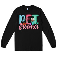 Black pet groomer Long Sleeve Tee - MaliasSmallBusiness