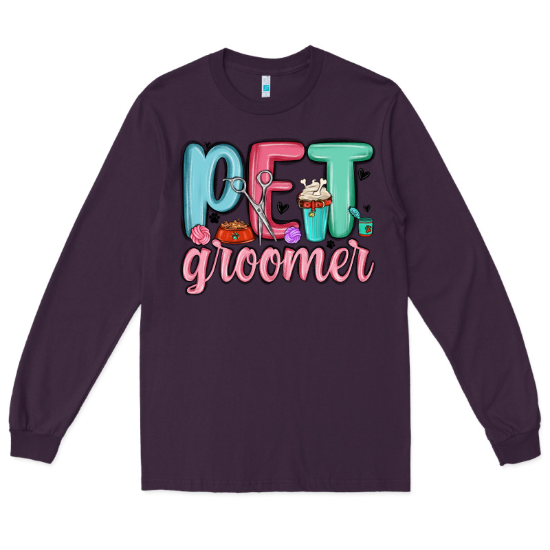 Pet Groomer Long Sleeve Tee by MaliasSmallBusiness | Teevron