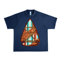 Navy turquoise serape tooled leather arrowhead Urban Heavy Tee - Jasminsmagicworld