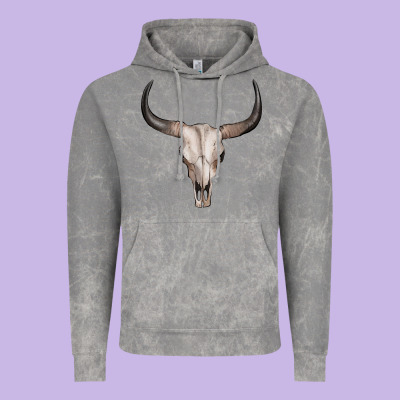Bullskull Vintage Hoodie Designed By Artiststas