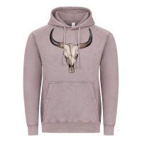 Vintage Zinc bullskull Vintage Hoodie - Artiststas