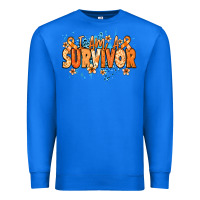 True Royal I am a survivor orange ribbon Kidney Cancer Premium Sweatshirt - NancyCooperArtShop