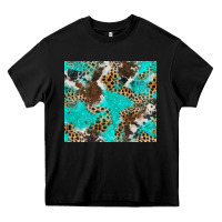 Black cheetah cowhide tumbler Heavy Core Tee - BarkalooDesign
