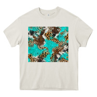 Cream cheetah cowhide tumbler Heavy Core Tee - BarkalooDesign