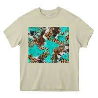 Mossy cheetah cowhide tumbler Heavy Core Tee - BarkalooDesign