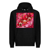Black gnomies with food elements tumbler hjf Premium Hoodie - HowdyJamesFarm