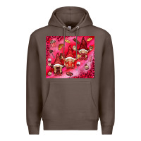 Coffee gnomies with food elements tumbler hjf Premium Hoodie - HowdyJamesFarm