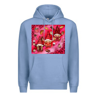 Colony Blue gnomies with food elements tumbler hjf Premium Hoodie - HowdyJamesFarm
