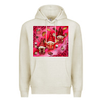 Oatmeal Heather gnomies with food elements tumbler hjf Premium Hoodie - HowdyJamesFarm