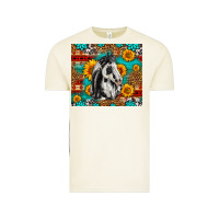 Vintage Arctic Aztec Sunflowers Horse Vintage Tee - LillyAllenDesigns