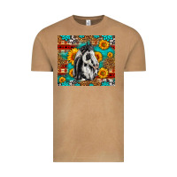 Vintage Camel Aztec Sunflowers Horse Vintage Tee - LillyAllenDesigns
