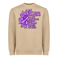 Mushroom purple pancreatic cancer sunflower and cancer ribb Heavyweight Sweatshirt - MaliasSmallBusiness