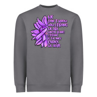 Purple Pancreatic Cancer Sunflower And Cancer Ribb Heavyweight Sweatshirt | Teevron