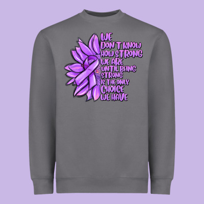 Purple Pancreatic Cancer Sunflower And Cancer Ribb Heavyweight Sweatshirt Designed By Maliassmallbusiness