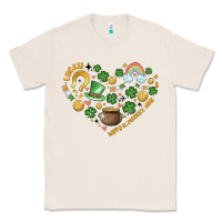 Natural st patricks  hearts Classic Tee - MaliasSmallBusiness