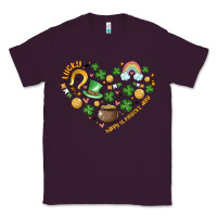 Plum st patricks  hearts Classic Tee - MaliasSmallBusiness