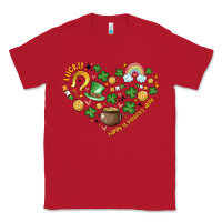 Red st patricks  hearts Classic Tee - MaliasSmallBusiness