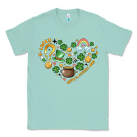 Seafoam st patricks  hearts Classic Tee - MaliasSmallBusiness
