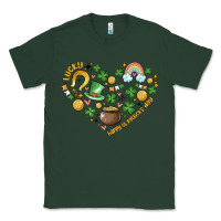 Sports Green st patricks  hearts Classic Tee - MaliasSmallBusiness
