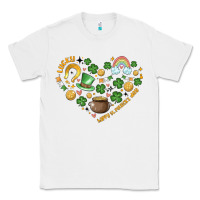 White st patricks  hearts Classic Tee - MaliasSmallBusiness