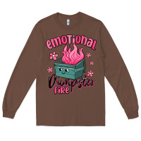 Chestnut emotional dumpster fire Long Sleeve Tee - MaliasSmallBusiness