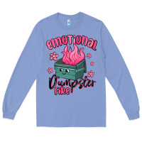 Colony Blue emotional dumpster fire Long Sleeve Tee - MaliasSmallBusiness