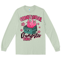 Matcha emotional dumpster fire Long Sleeve Tee - MaliasSmallBusiness