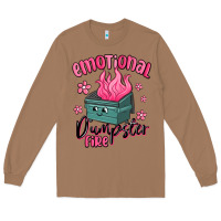 Toasted Coconut emotional dumpster fire Long Sleeve Tee - MaliasSmallBusiness