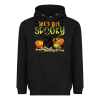 Black Let's Get Spooky Heavyweight Hoodie - texasbilliewilder
