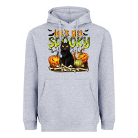 Heather Grey Let's Get Spooky Heavyweight Hoodie - texasbilliewilder