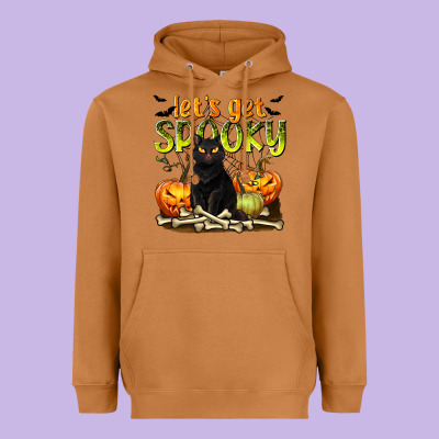 Let's Get Spooky Heavyweight Hoodie Designed By Texasbilliewilder