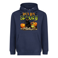 Navy Let's Get Spooky Heavyweight Hoodie - texasbilliewilder