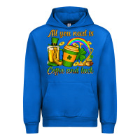 Cobalt St. Patrick's All you need is coffee and luck Urban Hoodie - OliviaCreatesArt