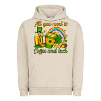 St. Patrick's All You Need Is Coffee And Luck Urban Hoodie | Teevron