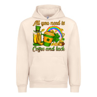 Sandshell St. Patrick's All you need is coffee and luck Urban Hoodie - OliviaCreatesArt