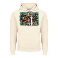 Vintage Artic bucking bronco rodeo revolver western background Vintage Hoodie - AdoDesignShop
