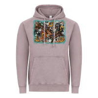 Vintage Zinc bucking bronco rodeo revolver western background Vintage Hoodie - AdoDesignShop