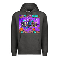 Charcoal Heather nurse halloween Premium Hoodie - JahusDesignShop