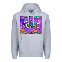 Heather Grey nurse halloween Premium Hoodie - JahusDesignShop