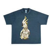 Midnight Navy Cockatoo Bird Urban Heavy Tee - LillyAllenDesigns