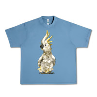Pebble Blue Cockatoo Bird Urban Heavy Tee - LillyAllenDesigns