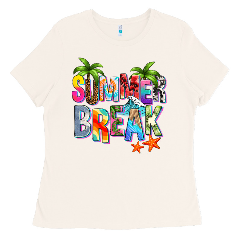 Summer Break Ladies Tee by Zillion Design Studio | Teevron