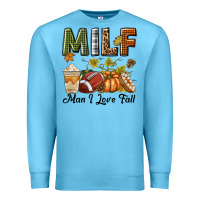 Ocean Blue Milf Man I Love Fall Premium Sweatshirt - texasbilliewilder