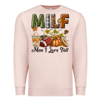 Pale Pink Milf Man I Love Fall Premium Sweatshirt - texasbilliewilder