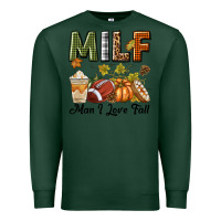 Sports Green Milf Man I Love Fall Premium Sweatshirt - texasbilliewilder