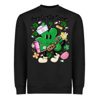 Black one lucky nurse belt bag Heavyweight Sweatshirt - MaliasSmallBusiness