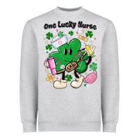Heather Grey one lucky nurse belt bag Heavyweight Sweatshirt - MaliasSmallBusiness