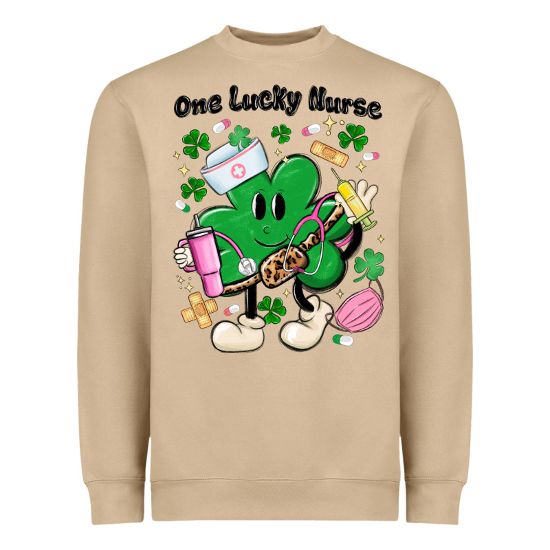 One Lucky Nurse Belt Bag Heavyweight Sweatshirt by MaliasSmallBusiness | Teevron
