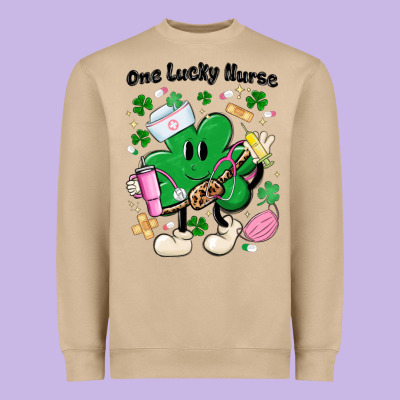 One Lucky Nurse Belt Bag Heavyweight Sweatshirt Designed By Maliassmallbusiness
