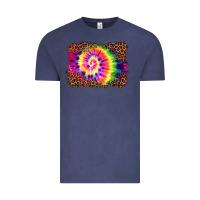Vintage Denim tie die background Vintage Tee - BarkalooDesign